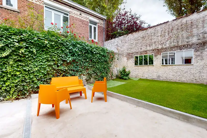 Espace extérieur — Maison 39 Bigo-Danel, coliving IvyNest à Lille Vauban